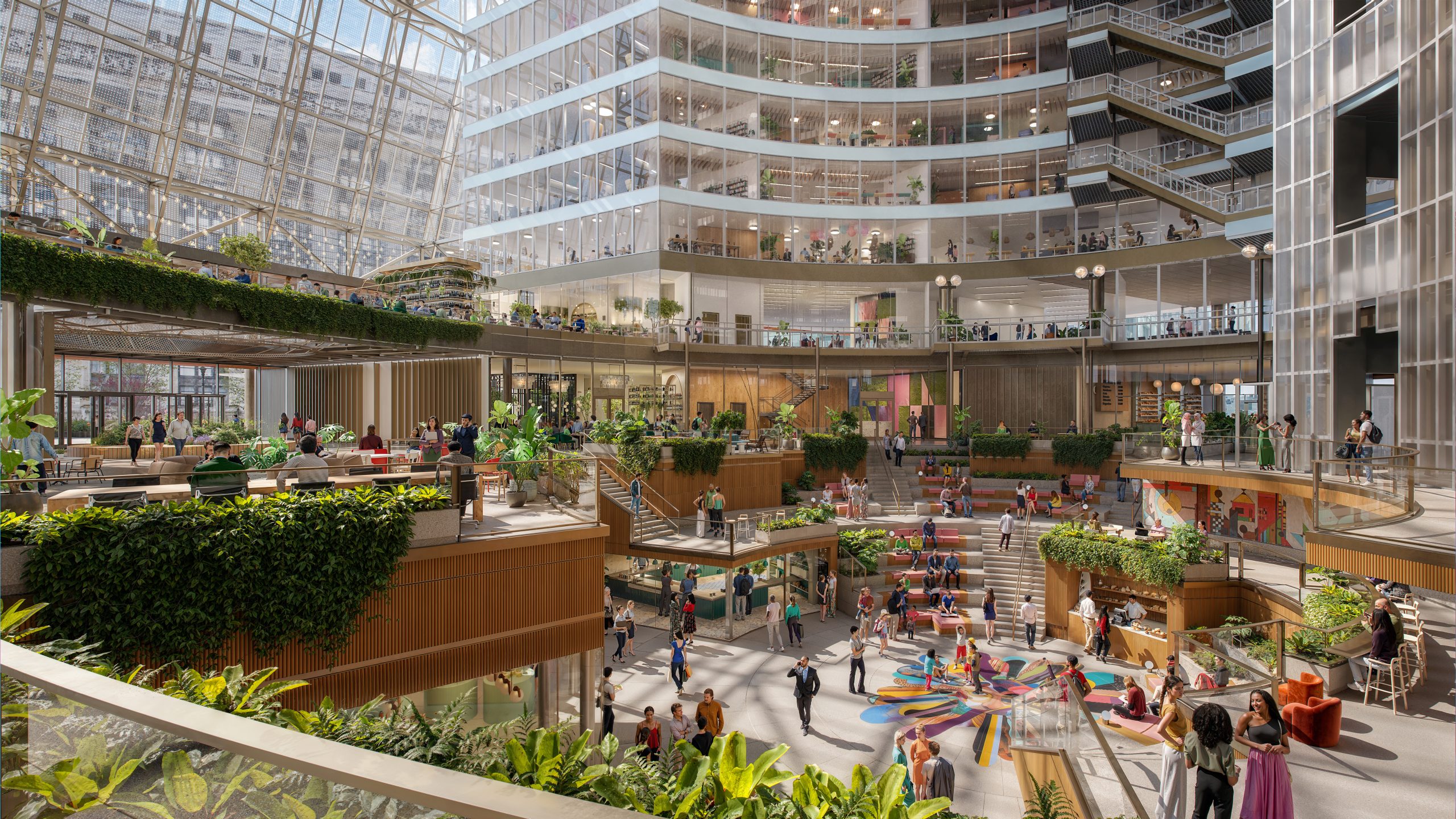 Google’s Thompson Center Overhaul Adds Patio, Greenery, Even More Light In New Renderings