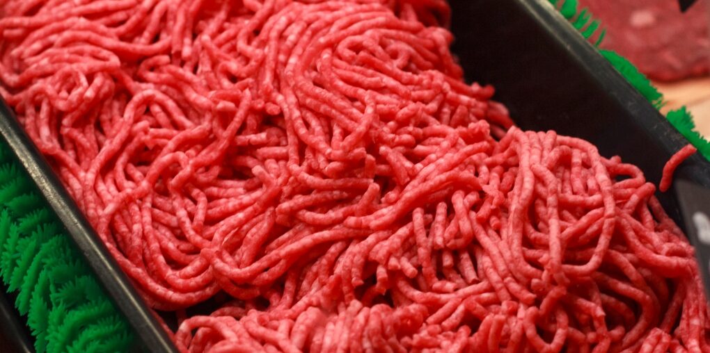 Ground beef is displayed for sale at a market in Washington, Saturday, April 1, 2017. (AP Photo/J. Scott Applewhite)