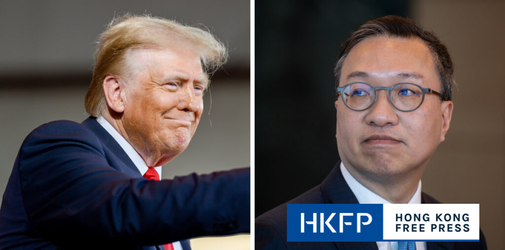 Hong Kong justice minister says he won’t ‘waver’ when asked about possible sanctions under second Trump term