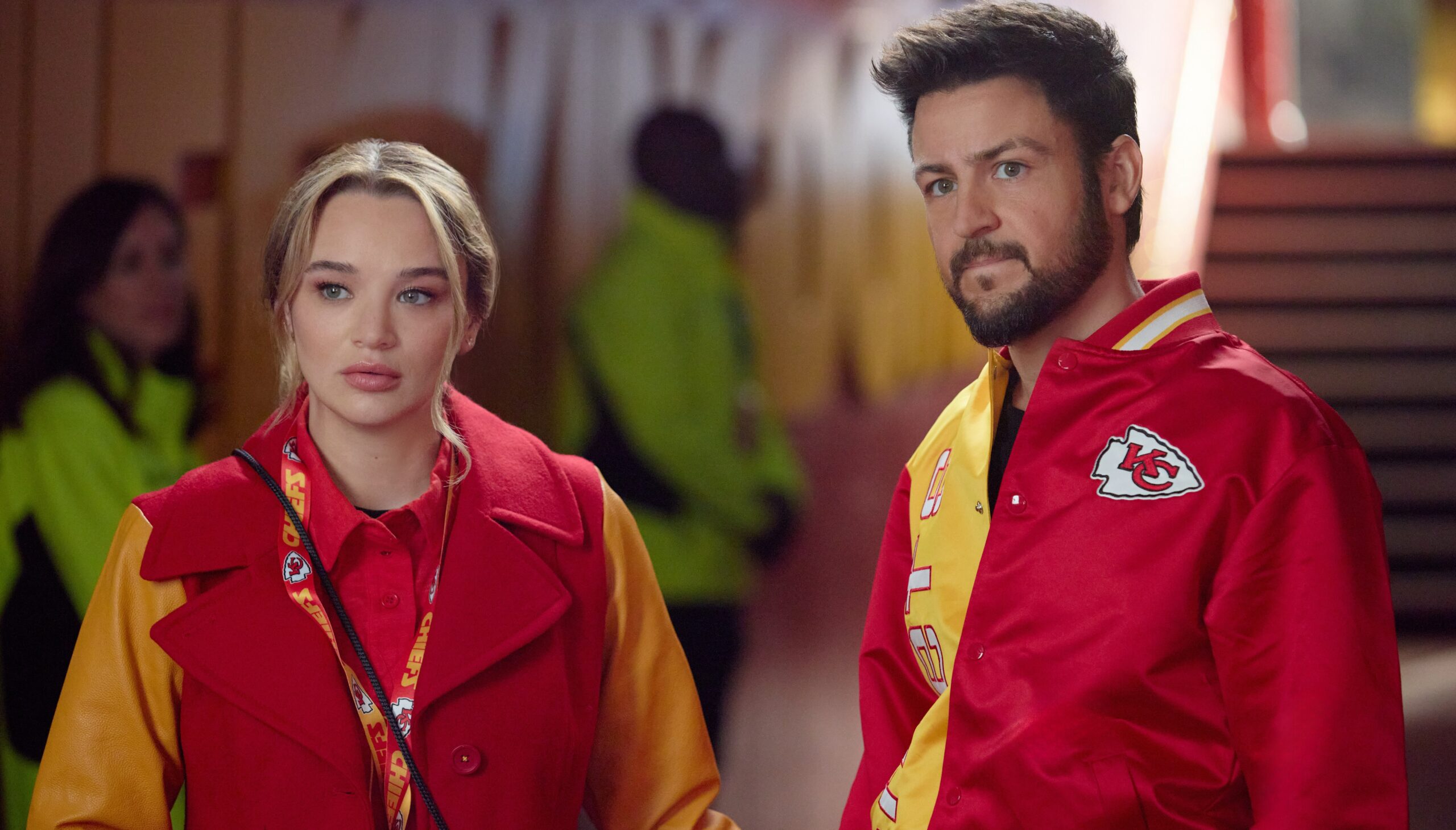 Hallmark Hits the Field: Tyler Hynes and Hunter King Tease the Chiefs’ Christmas Romance