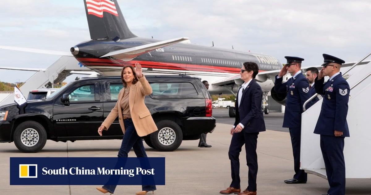 Harris, Trump nearly cross paths in North Carolina, with days to US election