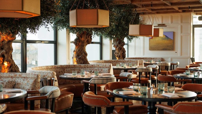 High-style hotel restaurants for holiday feasting