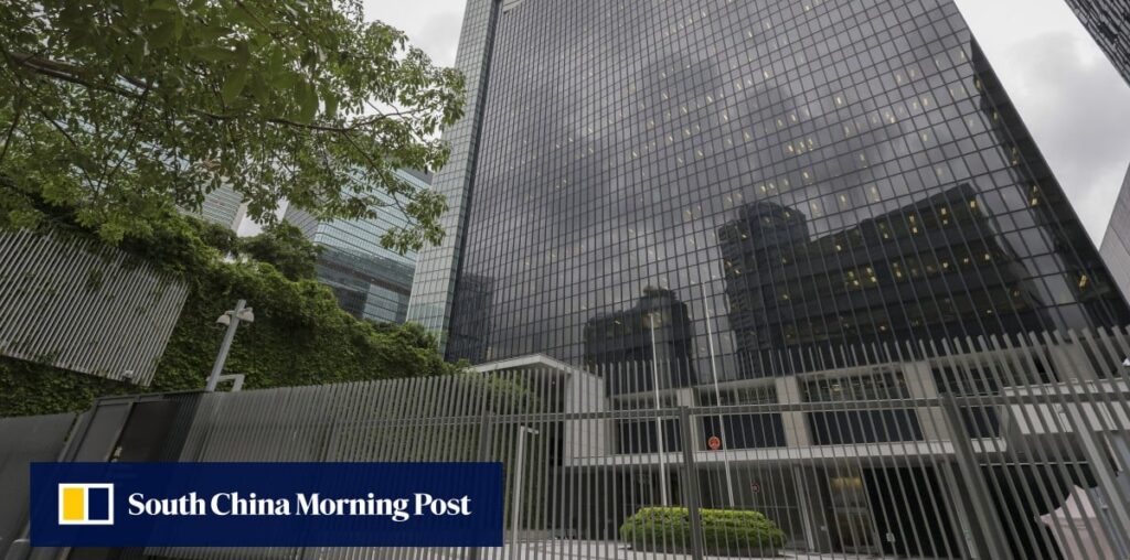 Hong Kong government condemns red paint attack at headquarters