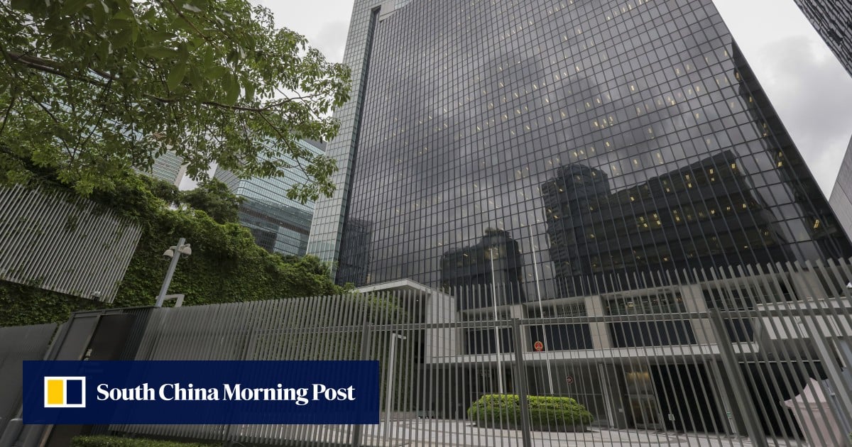 Hong Kong government condemns red paint attack at headquarters