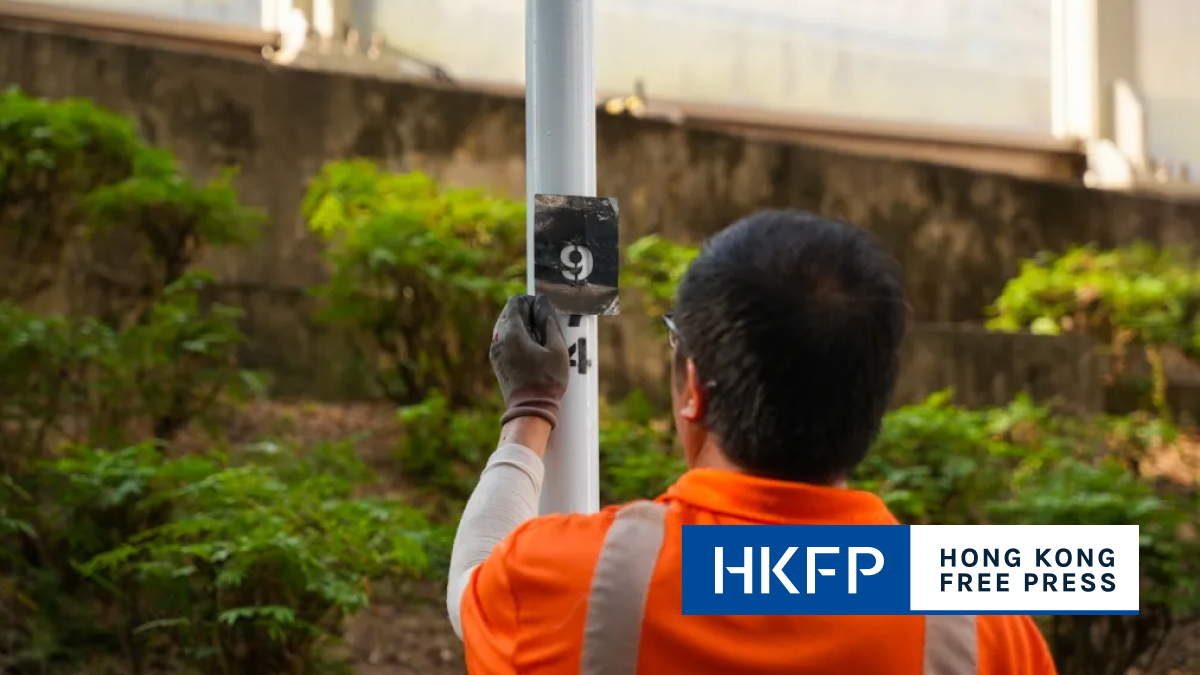 Hong Kong re-numbers lamp posts bearing date of Tiananmen crackdown