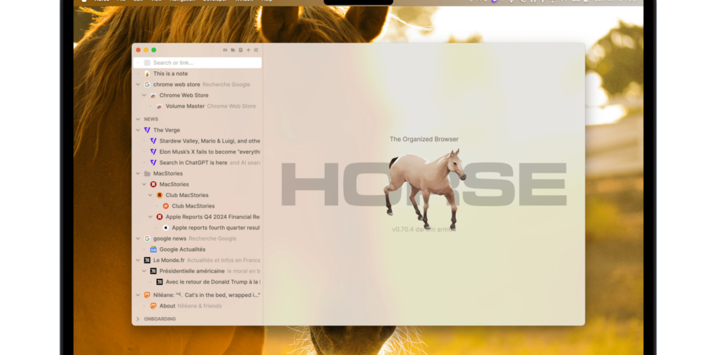 Horse Browser Tries Its Hooves at a New Take on Tabs