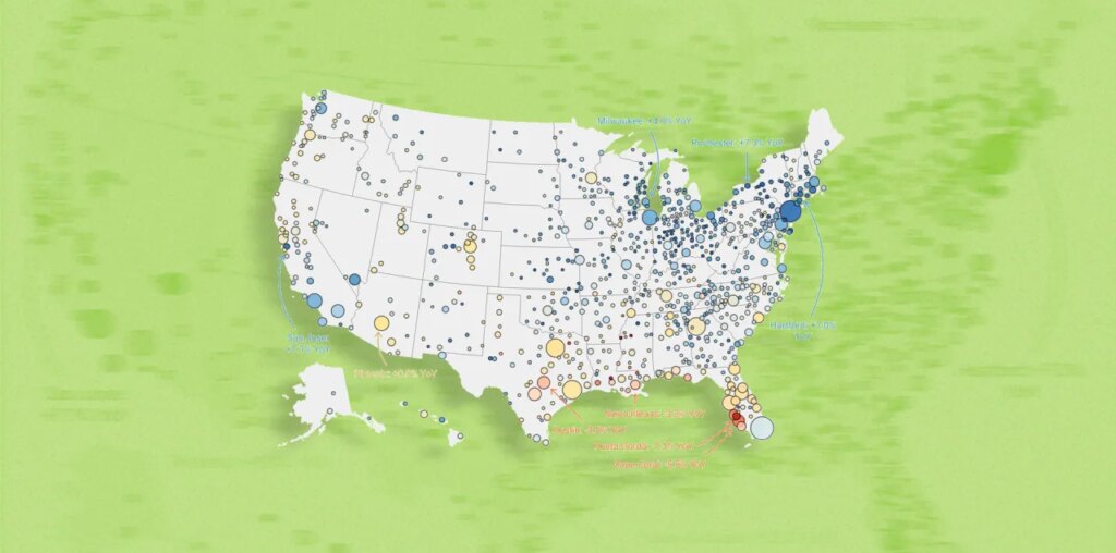 Housing market shift: Where home prices are actually falling