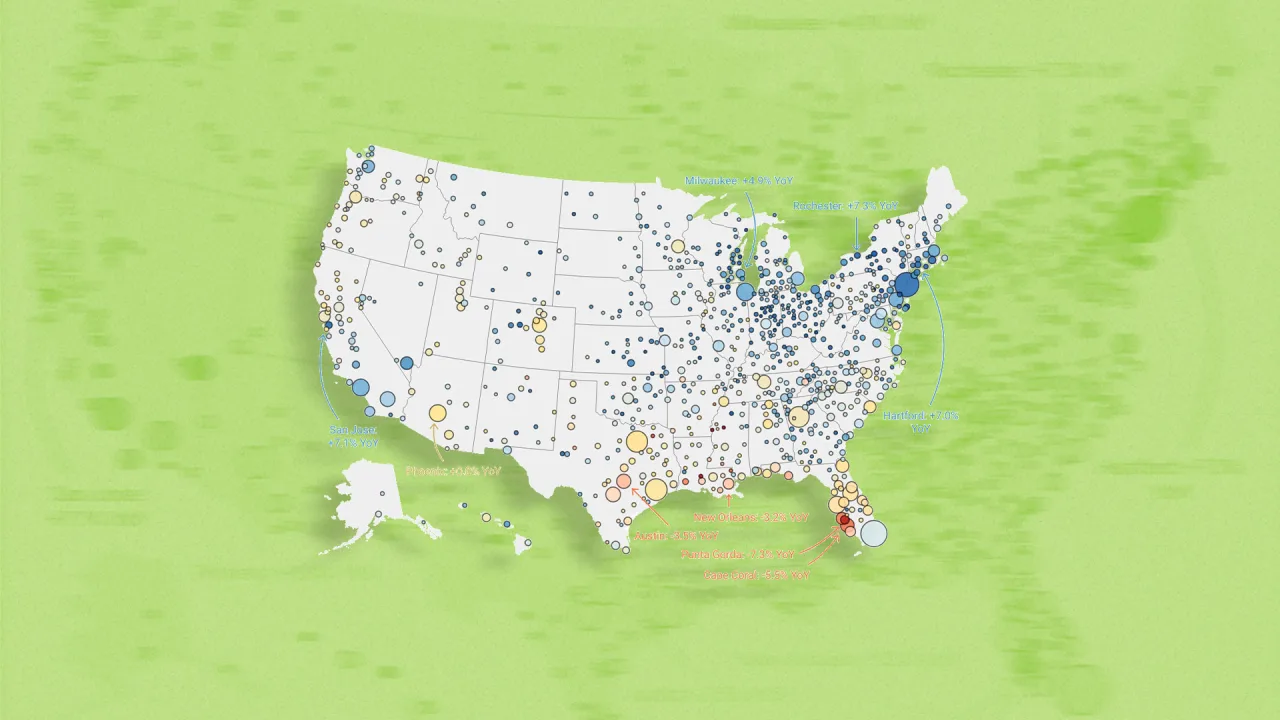 Housing market shift: Where home prices are actually falling