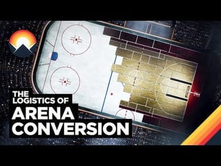 How Arenas Transform From Hockey to Basketball in 2.5 Hours