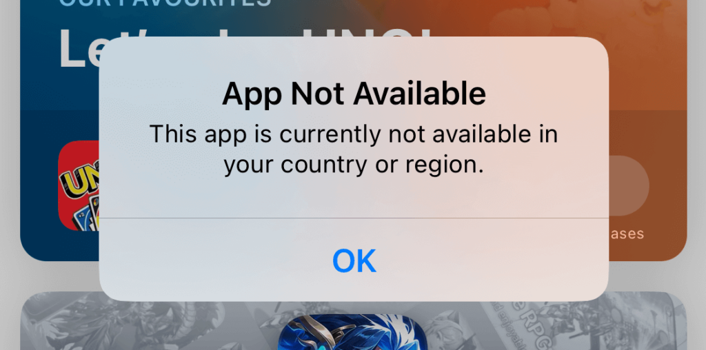 How To Fix: App Not Available In Your Country Or Region