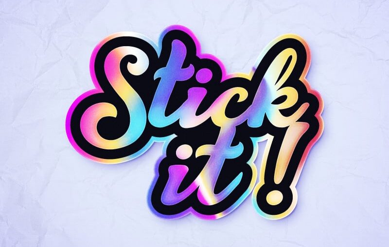 How to create a holographic sticker text effect | Envato Tuts+