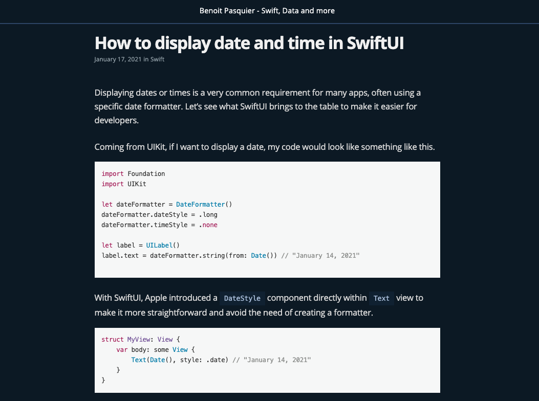 How to display date and time in SwiftUI