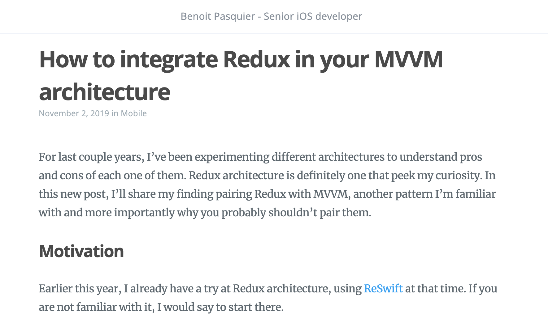 How to integrate Redux in your MVVM architecture