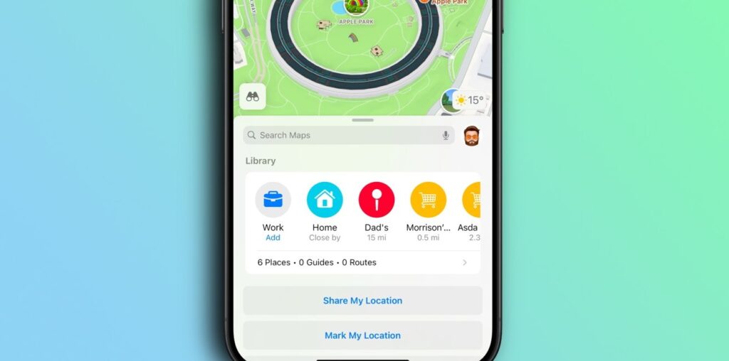 How to use the Apple Maps Library feature in iOS 18