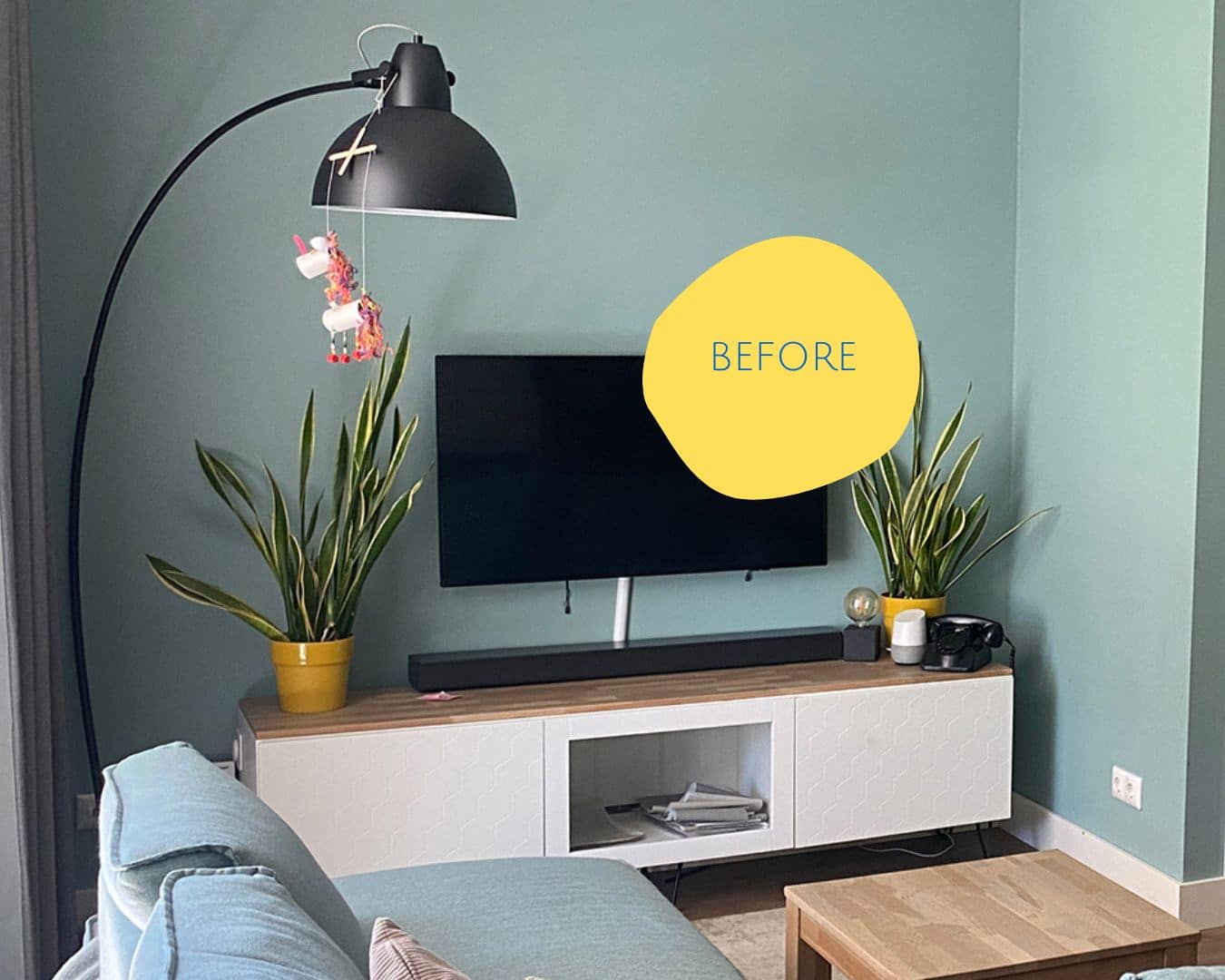 IKEA EKET Wall Mounted TV Unit Seals the Deal on Marlene’s Living Room Redo