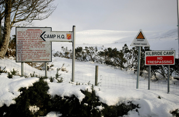 Investigation after fire breaks out at Wicklow army camp being used to house asylum seekers