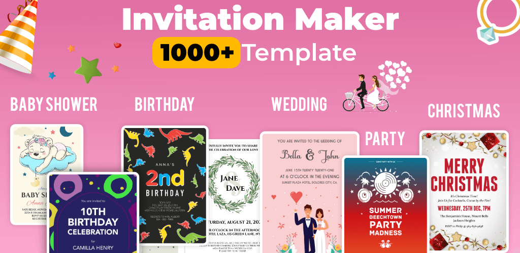 Invitation Maker v23.7 MOD APK (Premium Unlocked)