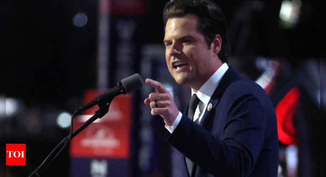 Is Matt Gaetz running for Florida governor after withdrawing from Trump’s AG nomination? – Times of India