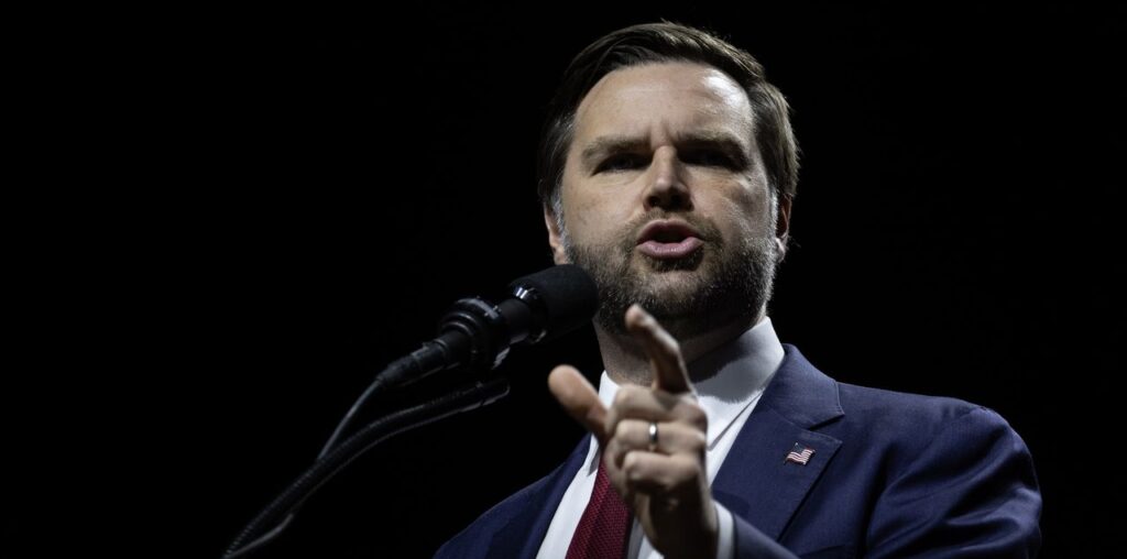 JD Vance calls for loving fellow Americans before labeling Harris "trash"