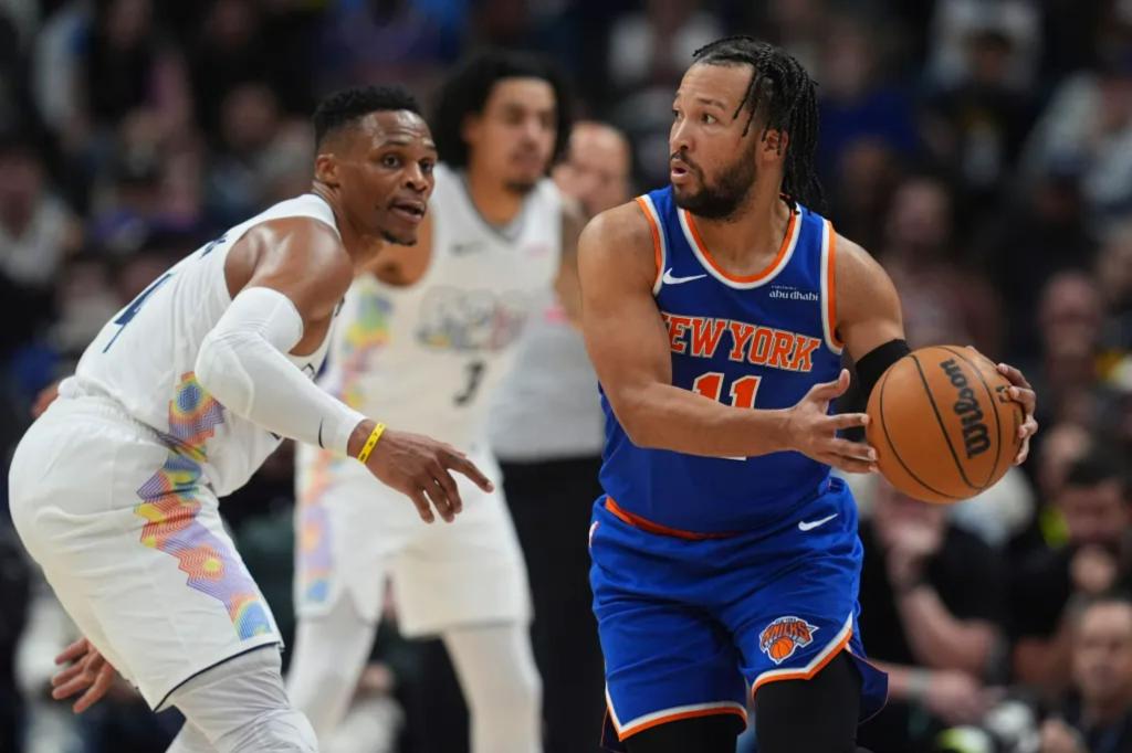 Jalen Brunson’s career-high in assists leads Knicks to tying franchise mark