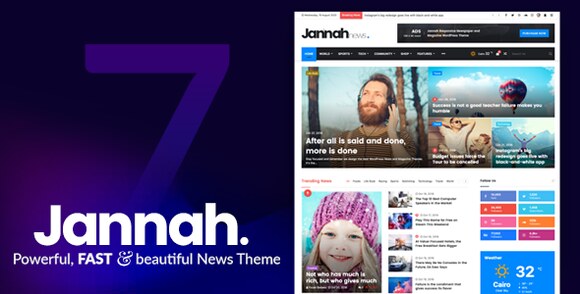 Jannah v7.3.7 Nulled – Newspaper Magazine News BuddyPress WordPress Theme