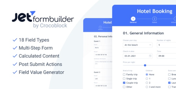 JetFormBuilder Pro v3.4.3 – WordPress Form Builder Plugin + Addons