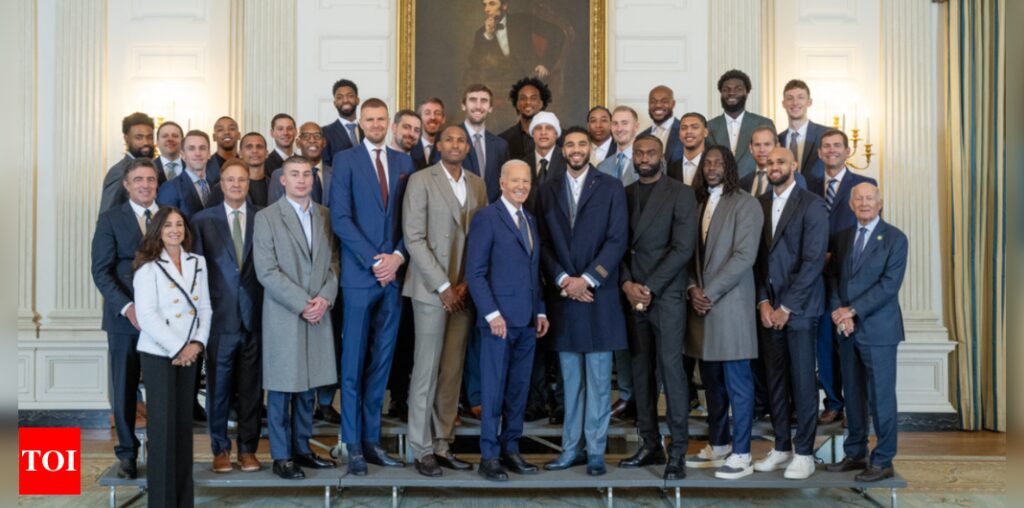 Joe Biden forgets Celtics' name, reveals secret service code during team's White House visit - Times of India