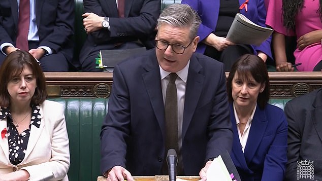 In bad-tempered clashes at PMQs, Keir Starmer insisted he was 'not going to write the next five years of Budgets right here at this despatch box'