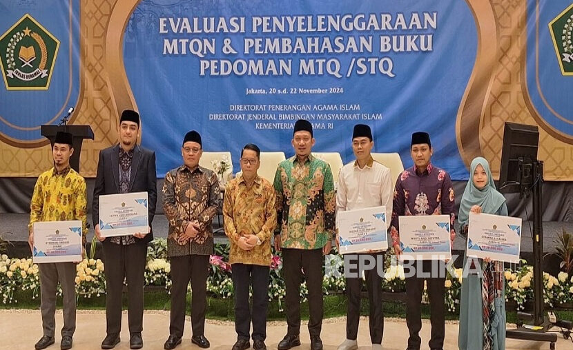 Kementerian Agama (Kemenag) memberi penghargaan kepada lima qari, qariah, dan hafiz yang berprestasi di ajang Musabaqah Tilawatil Qur’an (MTQ) Internasional.