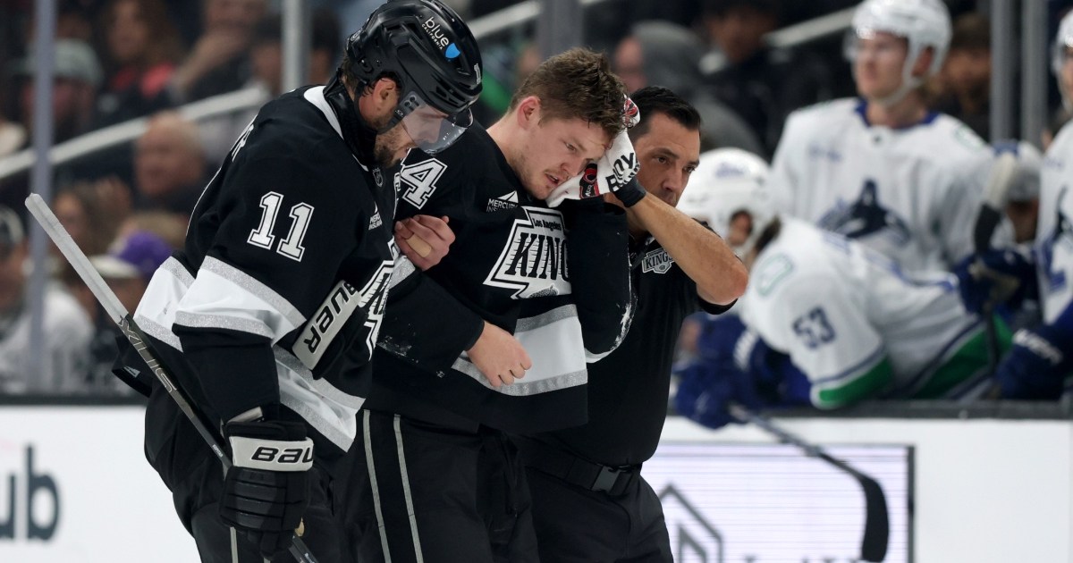 LA Kings’ Mikey Anderson Exits Game Following Injury Against Canucks