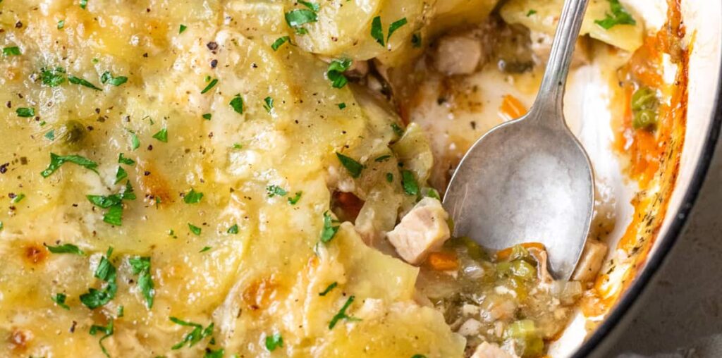 Turkey Pot Pie Gratin