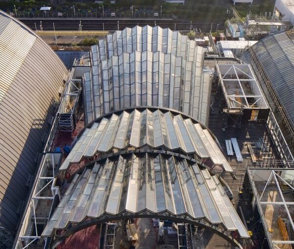 London's Olympia events centre by Heatherwick Studio nears completion