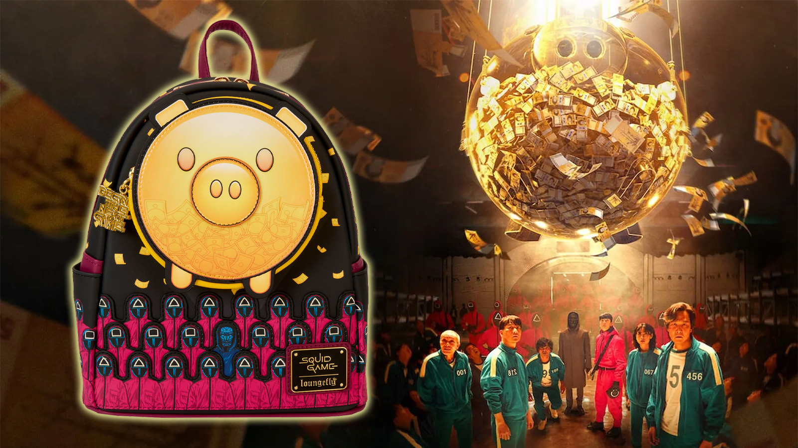 Loungefly’s New Bags Are Inspired By Netflix’s Squid Game Piggy Bank And Dalgona Candy Challenge [Exclusive] – SlashFilm