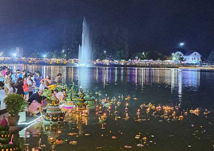 Loy Krathong, als Thailand de liefde viert op de scheidslijn van water en land