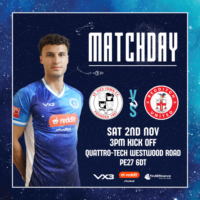 [MATCH DAY THREAD] Follow the Action as Redditch United Travel to St Ives in the League! Kick Off is 3pm BST.