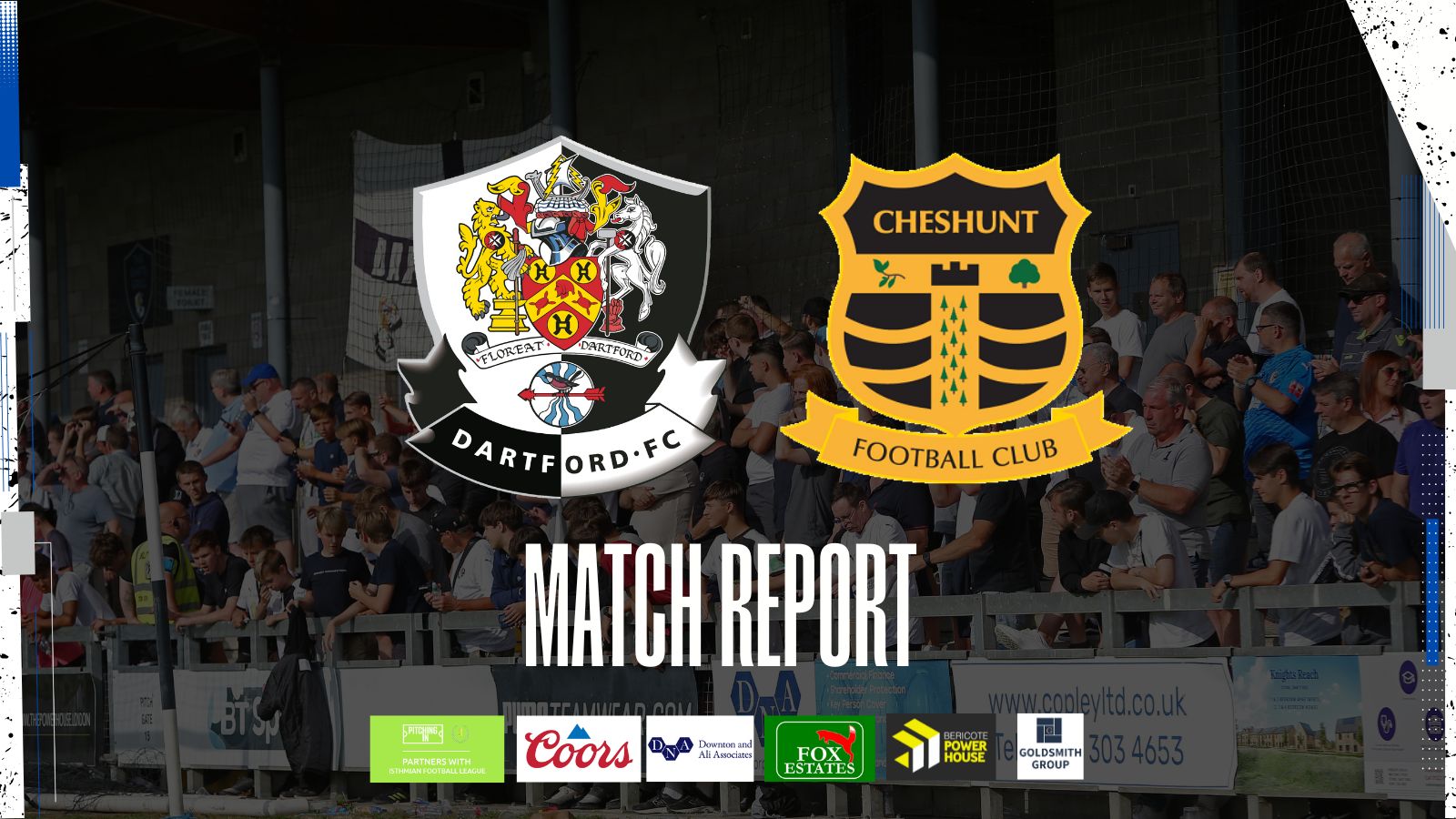 MATCH REPORT | DARTFORD 2 CHESHUNT 1 – Dartford Football Club Official Website