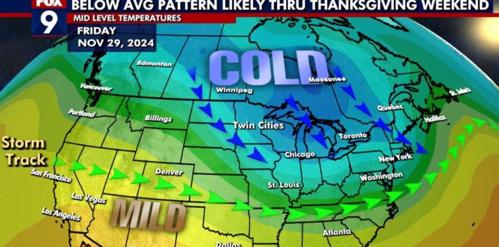 MN weather: Reasonably quiet, but cold for your Thanksgiving travel