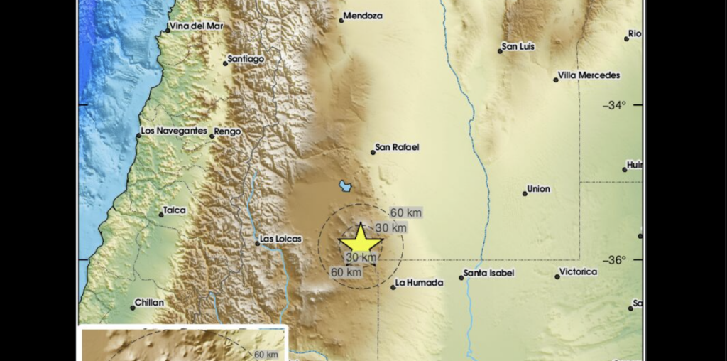 Magnitude 5.6 earthquake strikes Argentina's Mendoza region, EMSC says