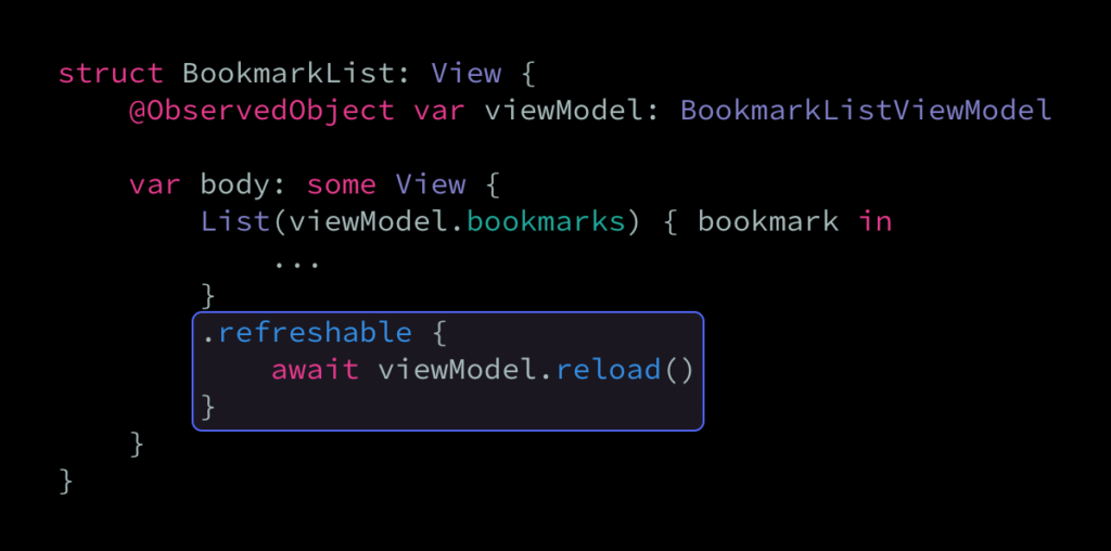 Making SwiftUI views refreshable | Swift by Sundell