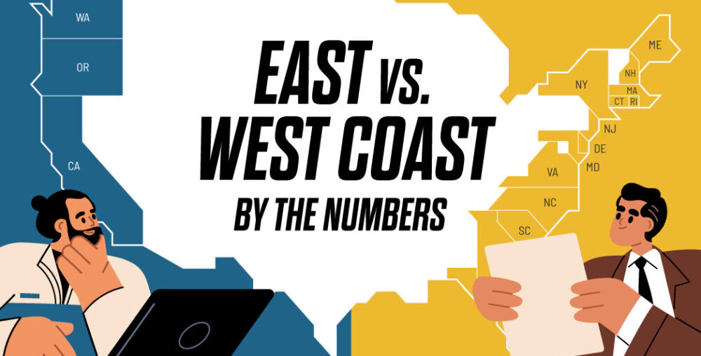 Mapped: How America’s East and West Coast Economies Compare