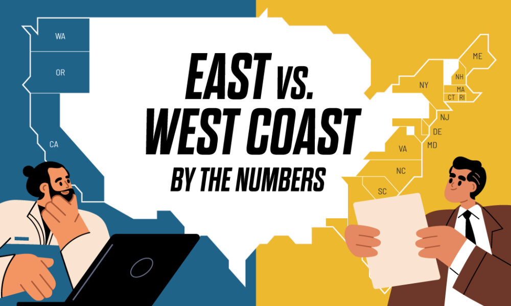 Mapped: How America’s East and West Coast Economies Compare