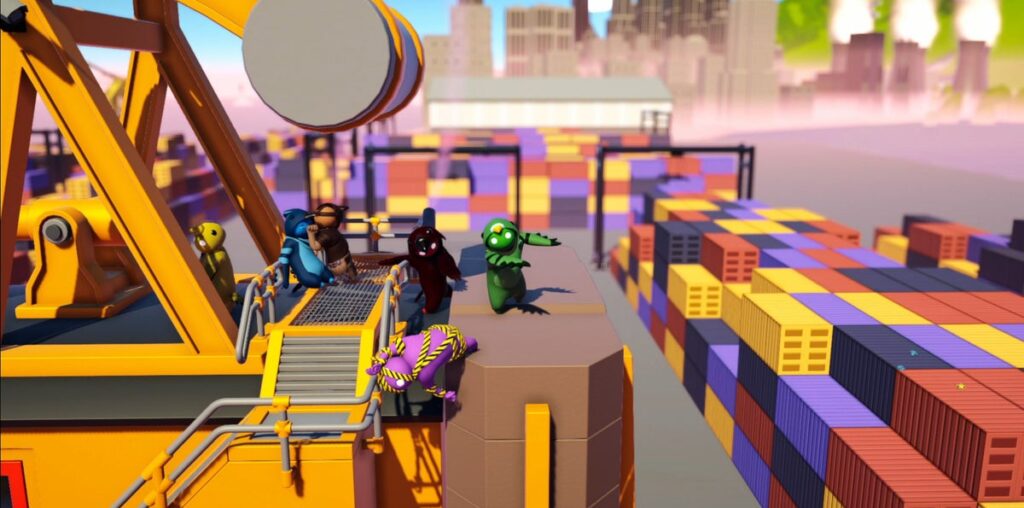 Masterfully silly brawler Gang Beasts gets surprise update with driveable cranes and Hitchcockian bird attacks