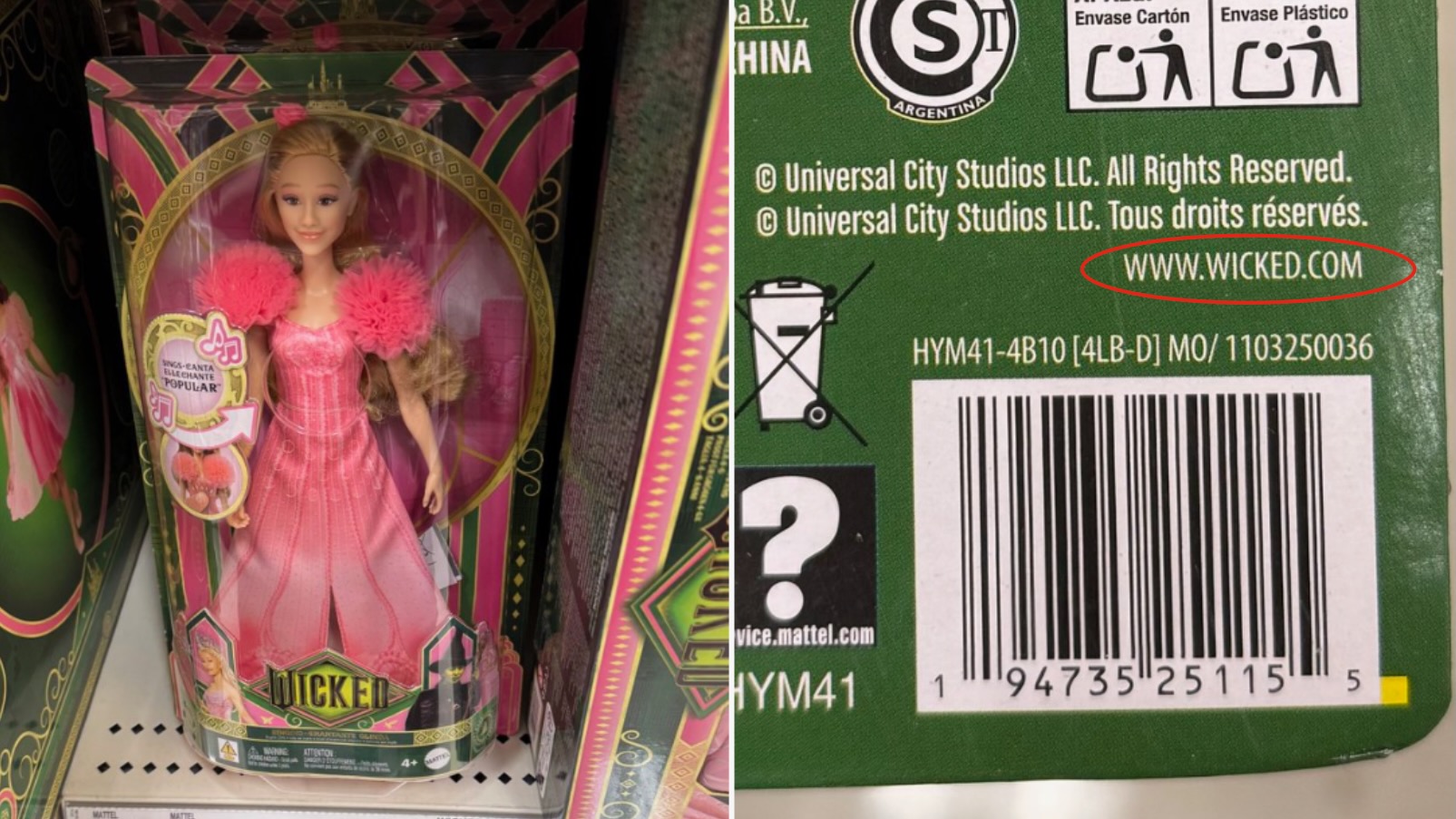 Mattel’s Wicked Dolls mistakenly list adult film website on packaging