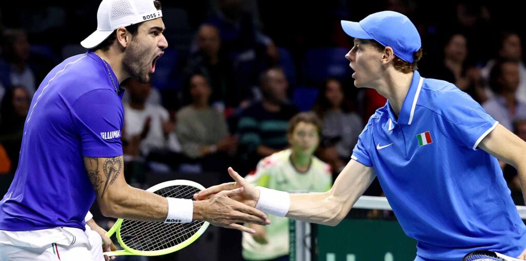 Matteo Berrettini and Jannik Sinner send Italy into the Davis Cup semi-finals.