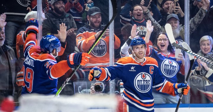 McDavid further cements legacy by reaching 1,000-point mark in Oilers’ win – Edmonton | Globalnews.ca