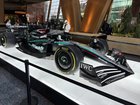 Mercedes pop up shop with Hamilton’s Car at Aria Resort in Las Vegas.