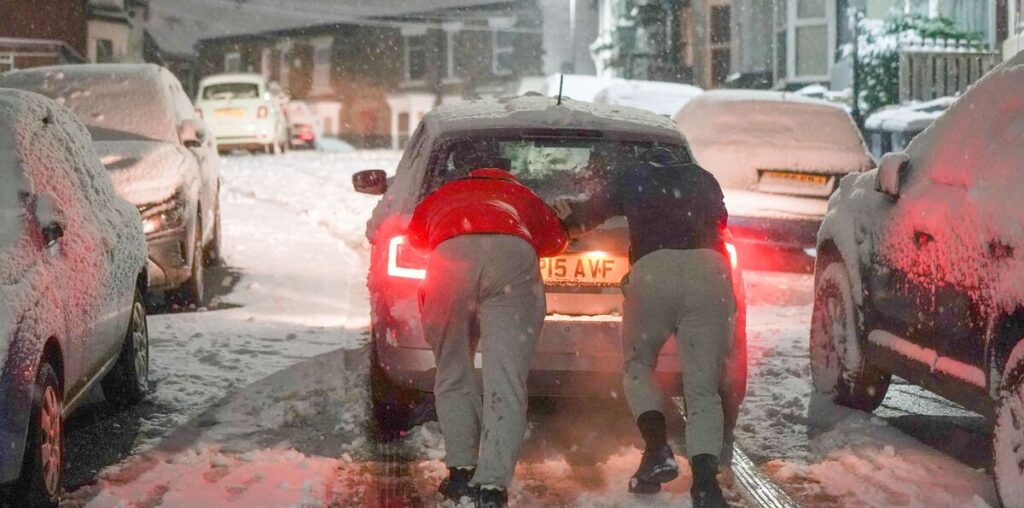 Met Office issues 17-hour ice warning as Britain freezes