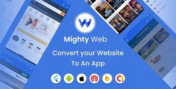 MightyWeb Webview v24.0 - Web to App Convertor(Flutter + Admin Panel) Source Code