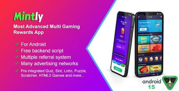 Mintly v1.72 – Advanced Multi Gaming Rewards App Source Code