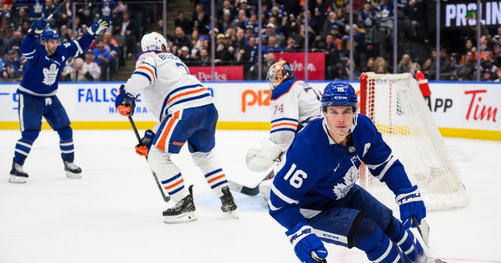 Mitch Marner scores in overtime as Maple Leafs down Oilers 4-3 – Edmonton | Globalnews.ca